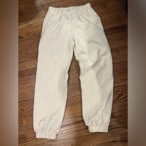 Brandy Melville Cream Sweatpants